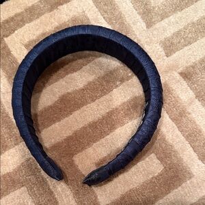 Club Monaco Navy Blue Satin Headband